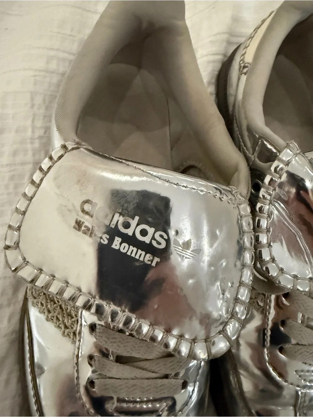 Wales Bonner glossy silver